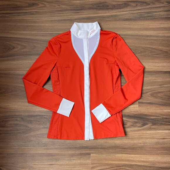 Equiline Tops - ✨ Equiline Women’s Long Sleeve Competition Polo - Ginger - S✨